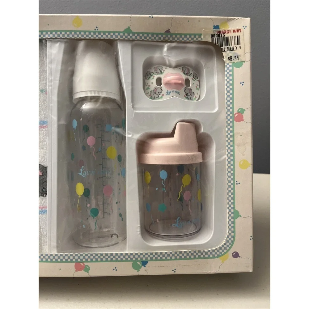 Vintage 1990s Panda Luv N Care Baby Meal Time Gift Set-Unused w/Box Prange Way
